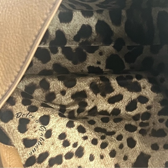 Dolce & Gabbana Miss Sicily Camel Brown Deerskin Leather Purse - Picture 14 of 15